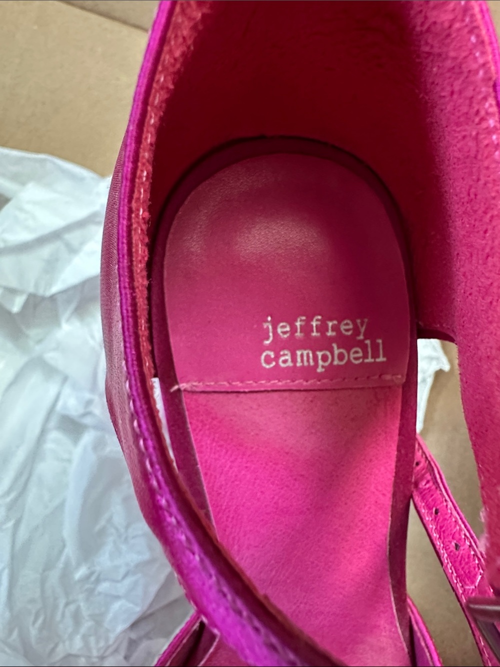 Jeffrey Campbell Ovr-n-Out platform satin heels pink - Picture 2 of 5
